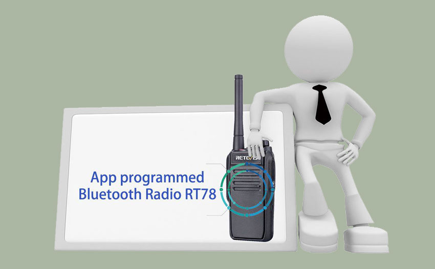 Retevis RT78 App Supported Bluetooth Waterproof Handheld Radio